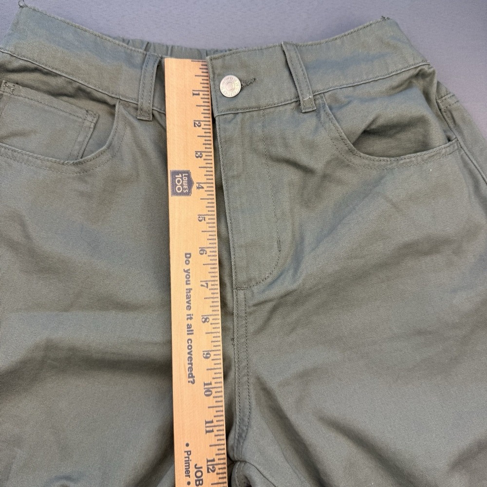 Forever 21 Baggy Jogger Pants Womens Olive Army Green Utility Y2K Streetwear M - Picture 8 of 10